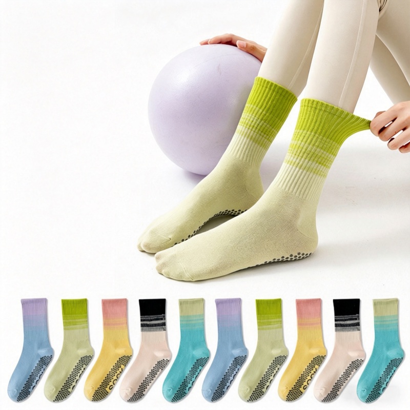 Pilates With Yoga - Dreamlikelin 1 Pair Women's Mid-Calf Yoga