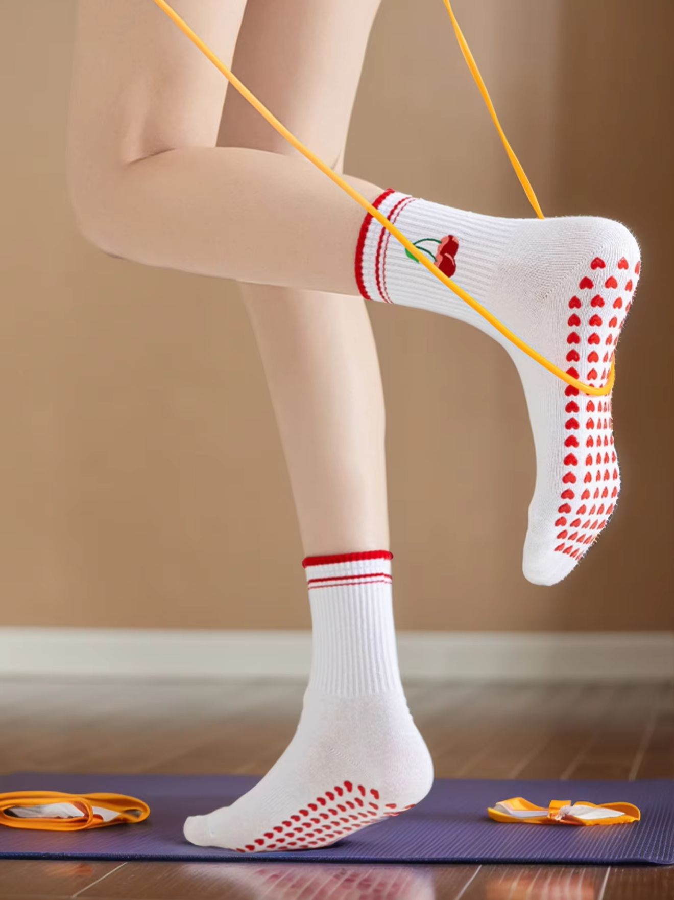 Pilates With Yoga - 1 Pairs Cross-Border Professional Yoga Socks,
