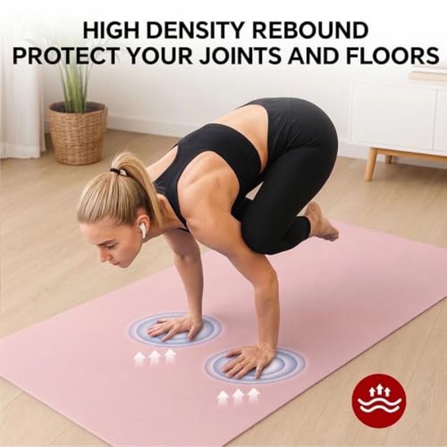 Extra Large Yoga Mat for Home  - Pilates Yoga Mat Workout ulasan dan harga
