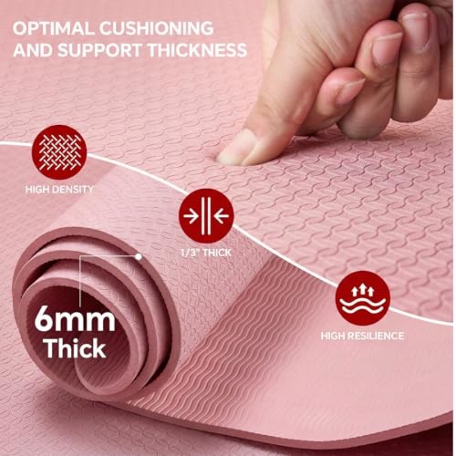 Extra Large Yoga Mat for Home  - Pilates Yoga Mat Workout ulasan dan harga