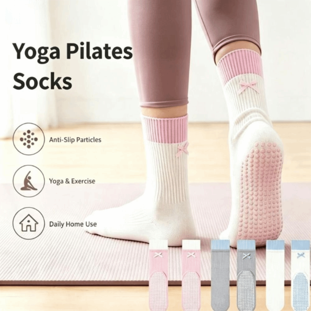 New Cotton Yoga Socks Silicone - Pilates Yoga Y Barre ulasan dan harga