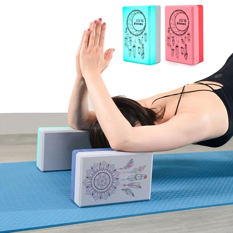 Two Colors EVA Yoga Blocks Gym - Pilates Yoga Block Exercises ulasan dan harga