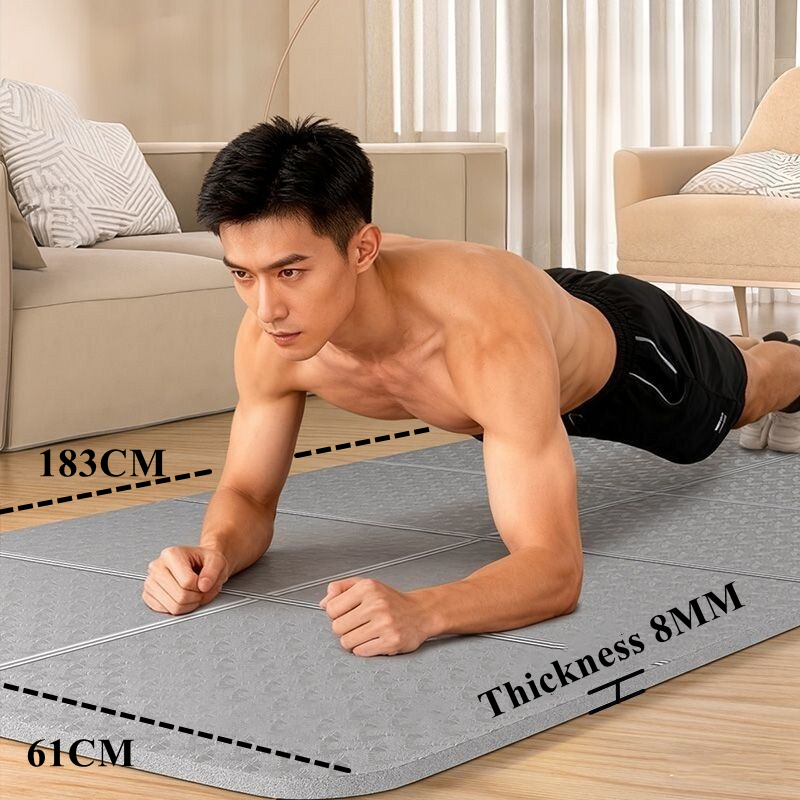 Folding Mat 183x61x0.8cm Eco-F - Pilates Yoga Mat Workout ulasan dan harga