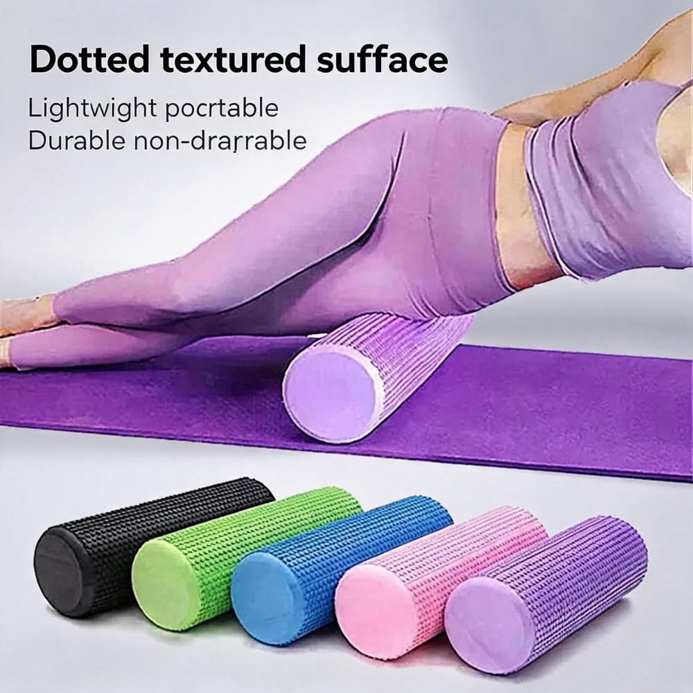 Yoga Roller Round EVA Foam Cyl - Pilates Yoga Roller ulasan dan harga
