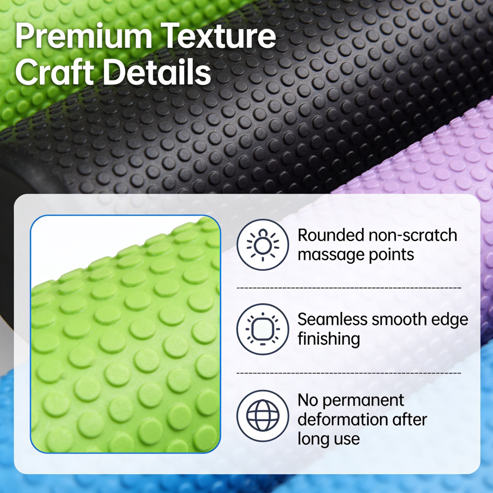Yoga Roller Round EVA Foam Cyl - Pilates Yoga Roller ulasan dan harga