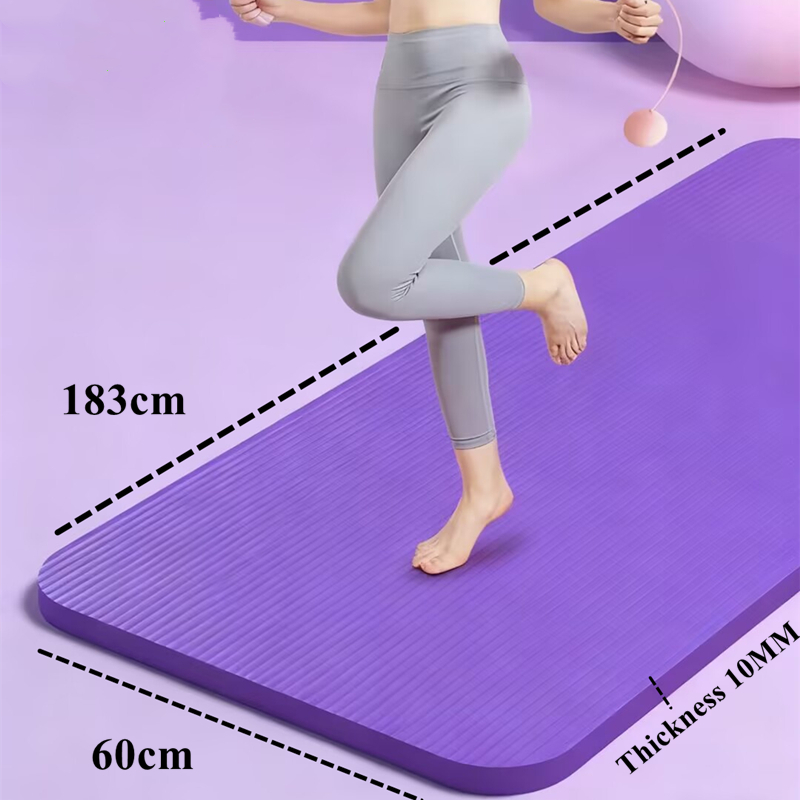 Training 183x60cm  Non-slip Tr - Pilates Yoga Mat Workout ulasan dan harga