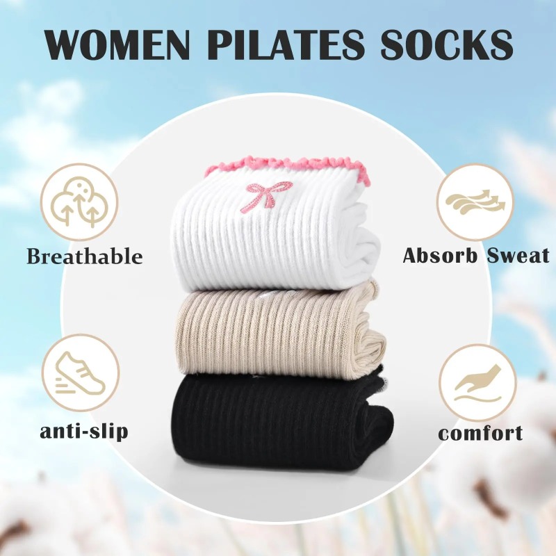 Professional Yoga Socks, Cotto - Pilates With Yoga ulasan dan harga