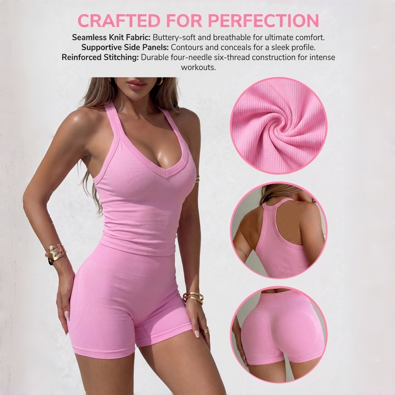 Sexy Cross-Back Yoga Set V-Nec - Pilates V Yoga ulasan dan harga