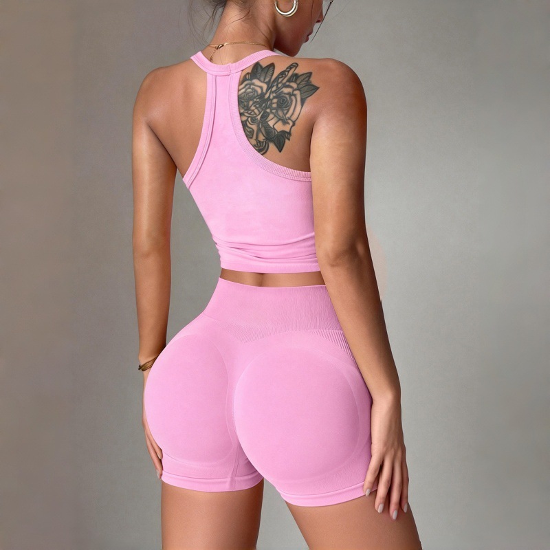 Sexy Cross-Back Yoga Set V-Nec - Pilates V Yoga ulasan dan harga