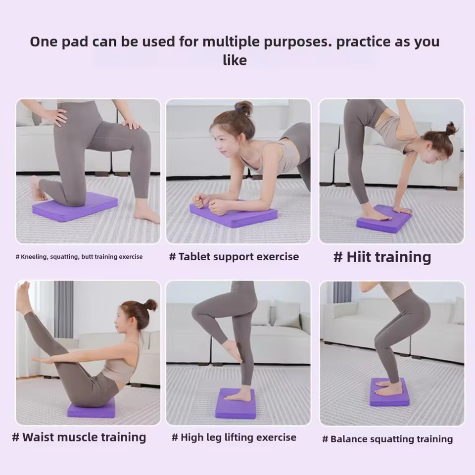 1pc Non‑Slip Foam Balance Pad, - Pilates Yoga Mat Workout ulasan dan harga