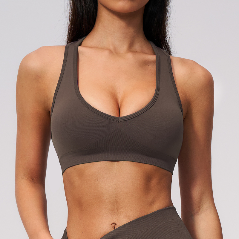 Seamless Knit Bra V Women's Sl - Pilates V Yoga ulasan dan harga