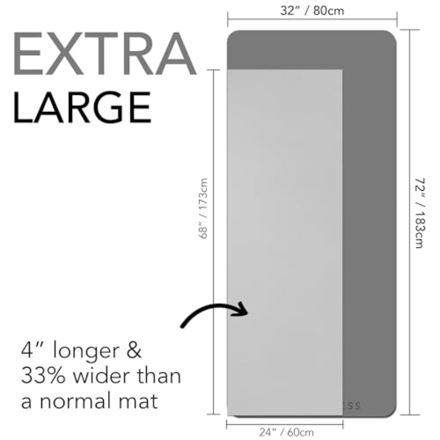 Large Exercise Mat Extra Thick - Pilates Yoga Mat Workout ulasan dan harga