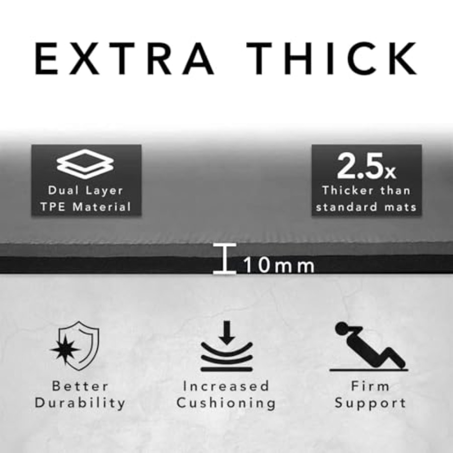 Large Exercise Mat Extra Thick - Pilates Yoga Mat Workout ulasan dan harga