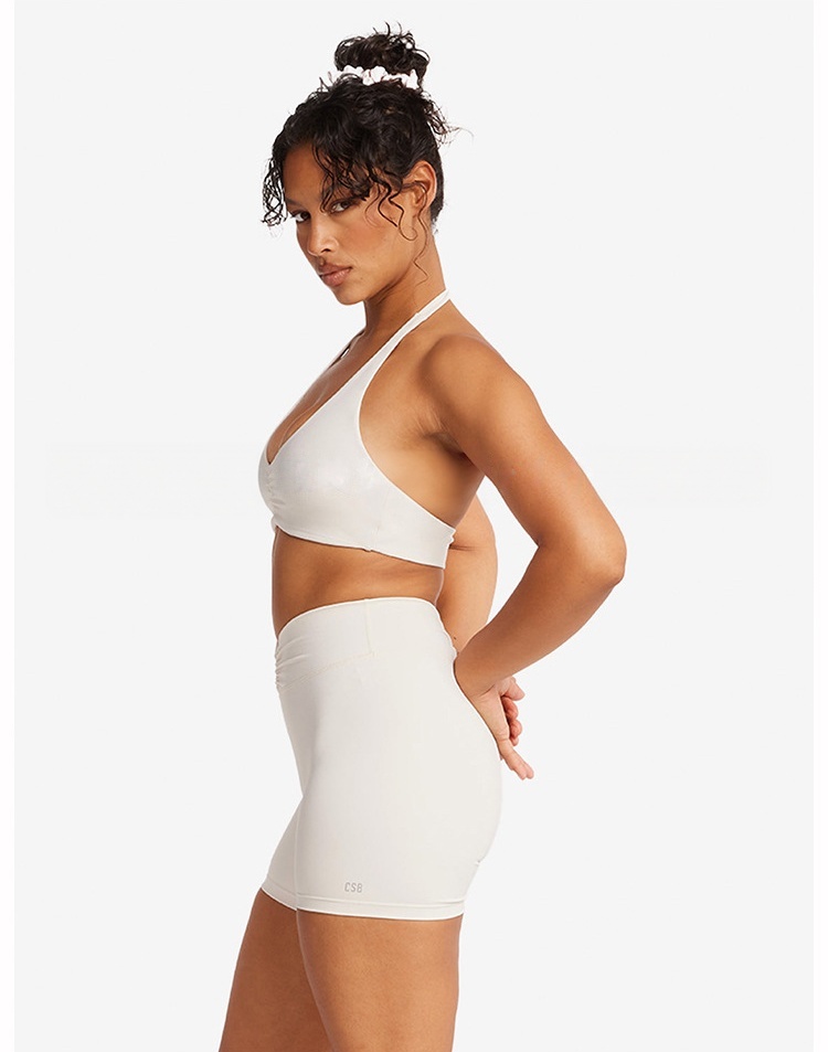 CSB Halter V Neck Scrunch Spor - Pilates V Yoga ulasan dan harga