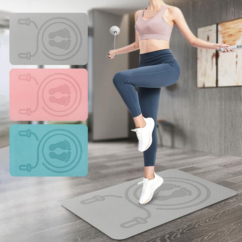 6mm Jump Rope Mat TPE Material - Pilates Yoga Mat Workout ulasan dan harga