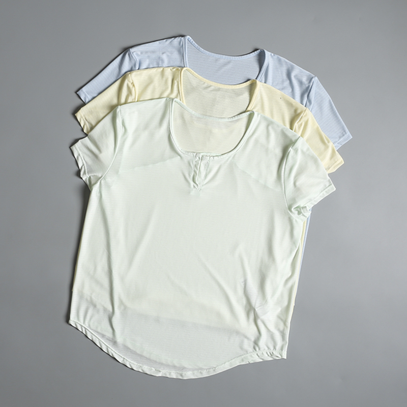 Women's Loose Sporty Short Sle - Pilates V Yoga ulasan dan harga