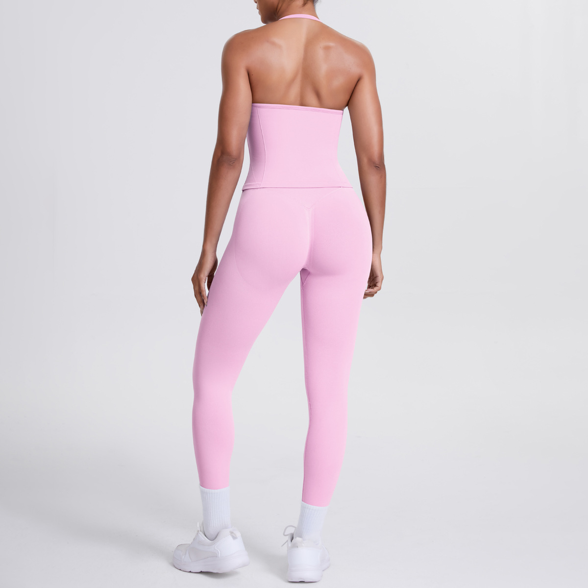 Women's Seamless Knitted Yoga  - Pilates V Yoga ulasan dan harga