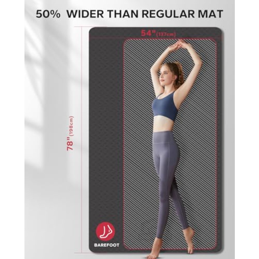 Extra Large Yoga Mat for Home  - Pilates Yoga Mat Workout ulasan dan harga