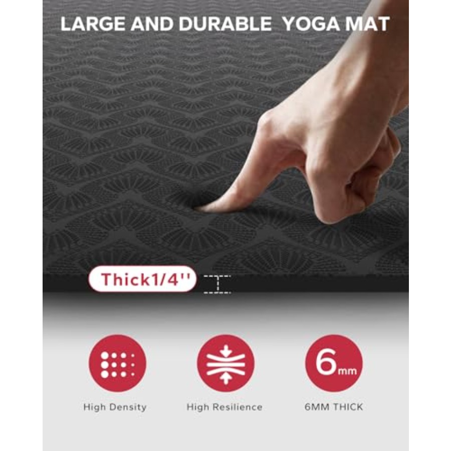Extra Large Yoga Mat for Home  - Pilates Yoga Mat Workout ulasan dan harga